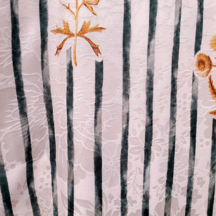AGUA BANDITA STRIPED FLORAL DRESS - SIZE S
