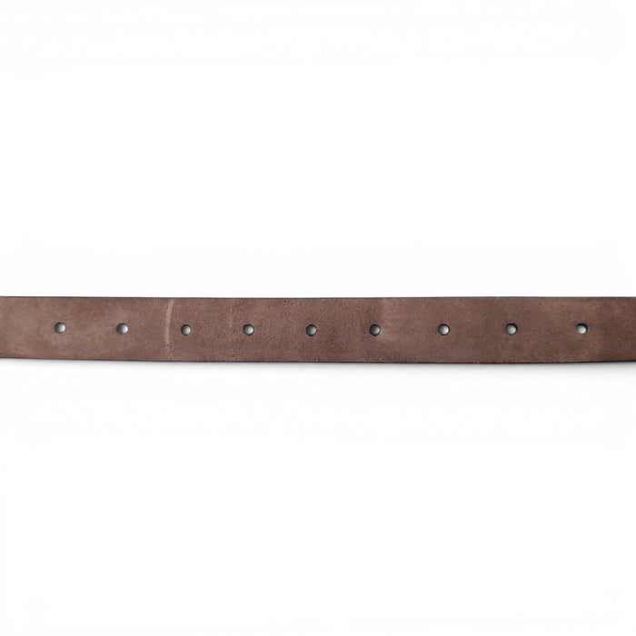 B.C. TAUPE SUEDE BELT WITH MONILI - SIZE XS