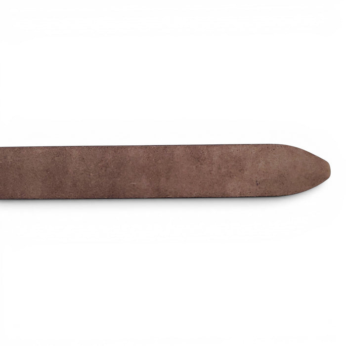 B.C. TAUPE SUEDE BELT WITH MONILI - SIZE XS
