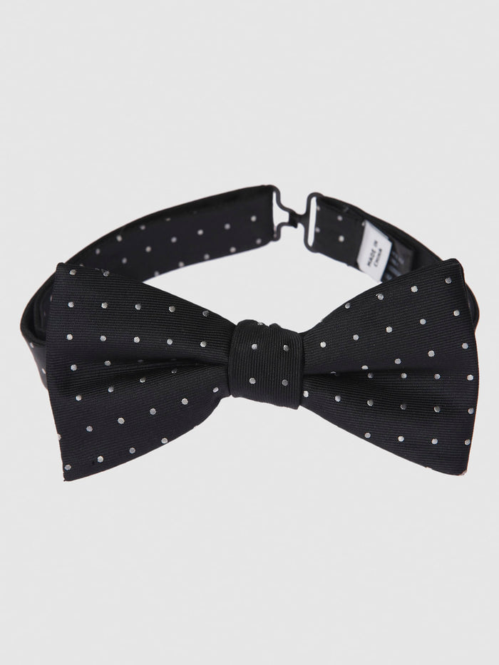 Black Printed Bow Tie