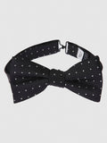 Black Printed Bow Tie
