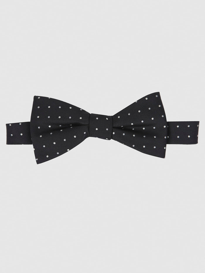Black Printed Bow Tie