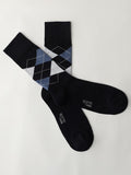 Blue Argyle Socks