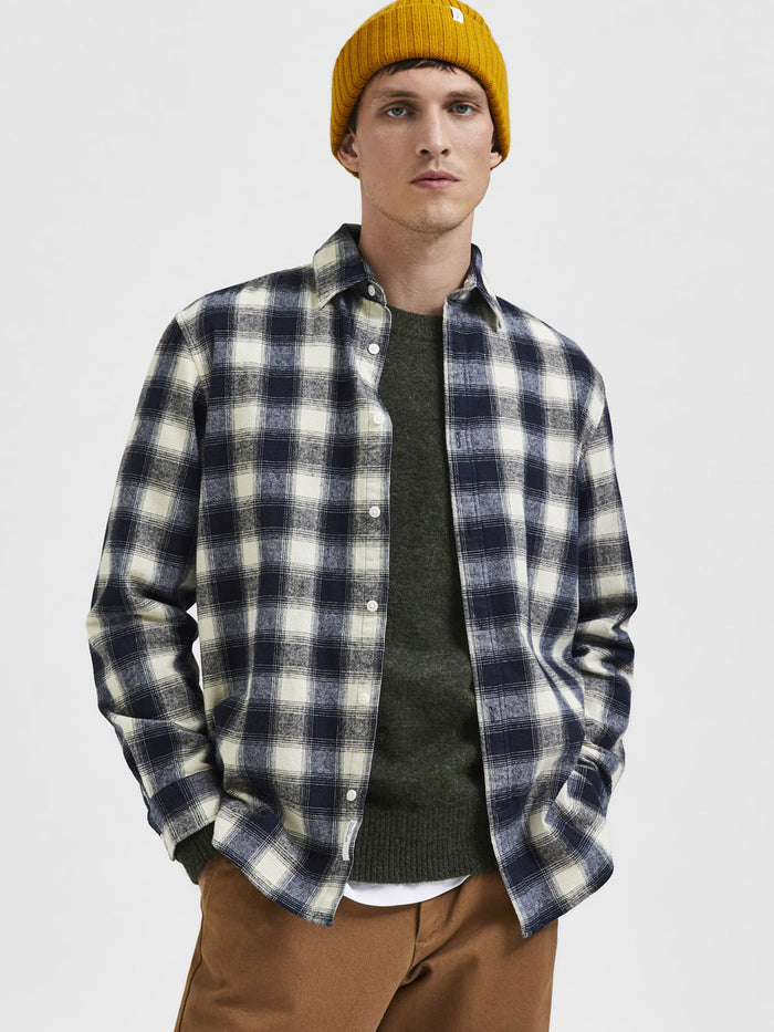 Blue Check Full Sleeves Shirt