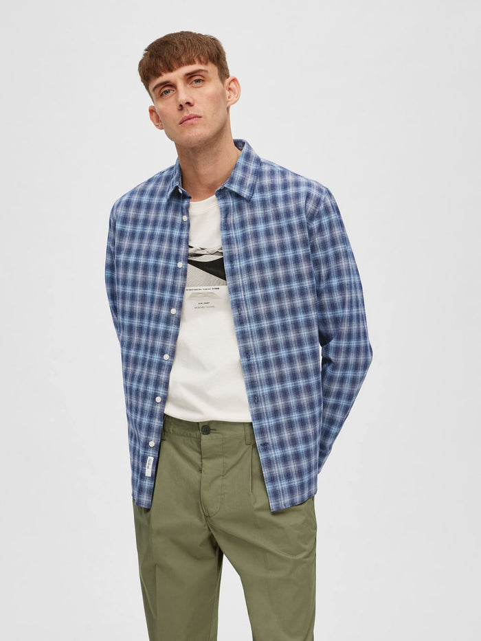 Blue Check Organic Cotton Shirt
