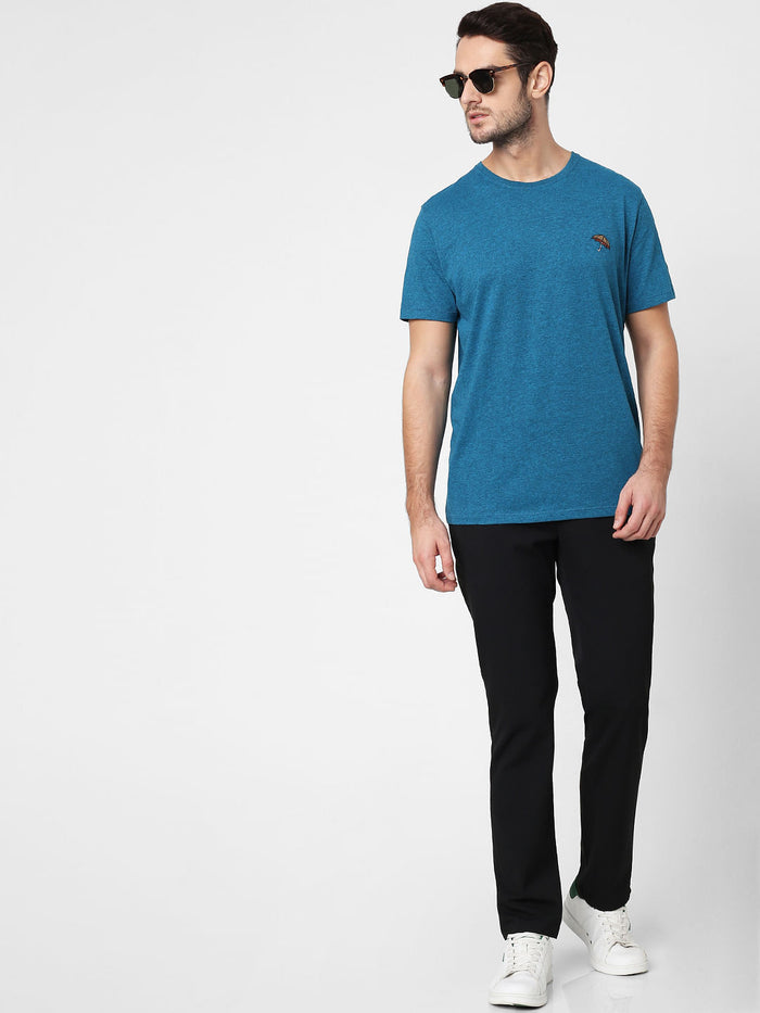 Blue Crew Neck T-Shirt