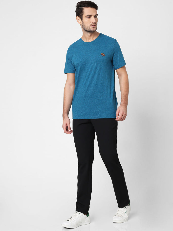Blue Crew Neck T-Shirt