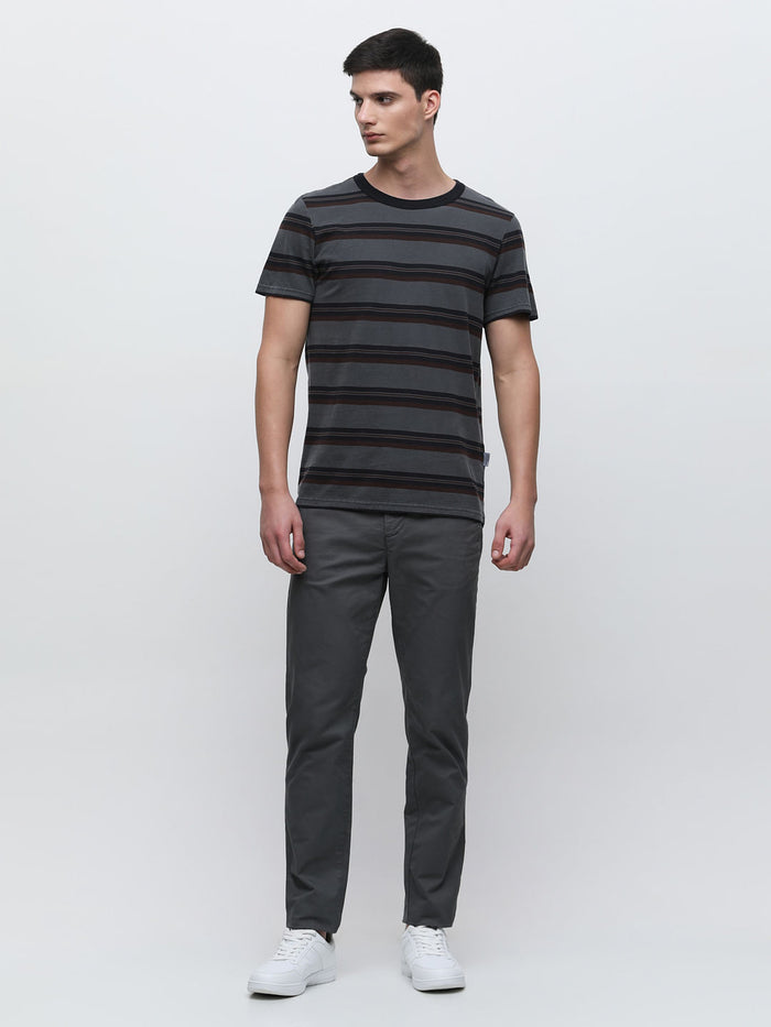 Blue Striped Organic Cotton T-Shirt