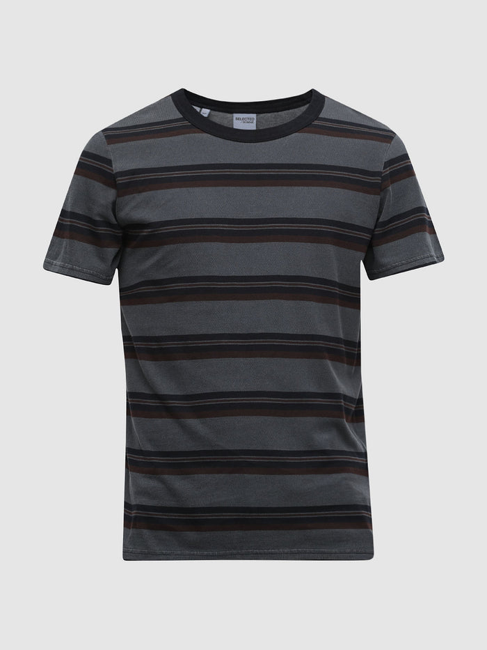 Blue Striped Organic Cotton T-Shirt