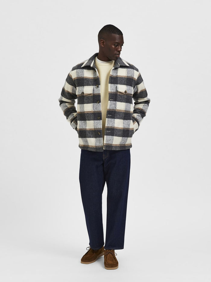 Brown Check Overshirt