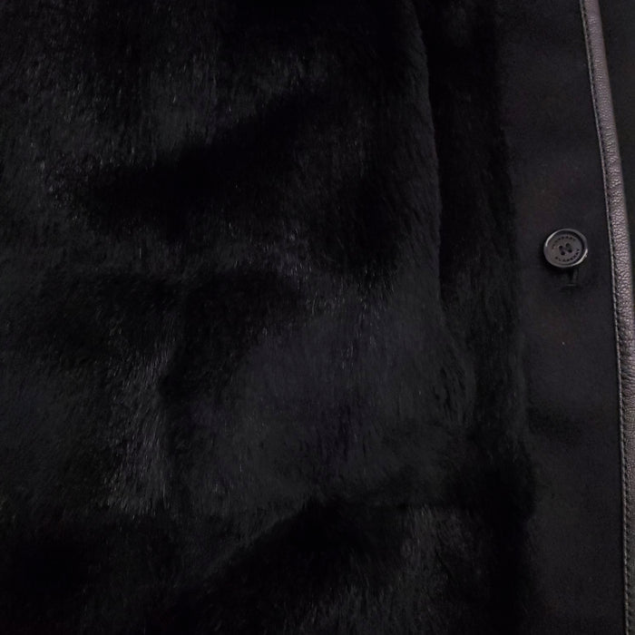 BURBERRY CASHMERE JACKET WITH FUR LINED INTERIOR - MEN'S SIZE 48