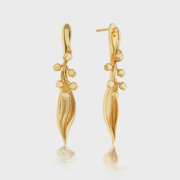 Capucine De Wulf Meadow Lily of the Valley Convertible Earrings - Gold