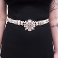 CHANEL FAUX PEARL CRYSTAL BELT