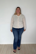 Coconut Pure Cashmere Cardigan