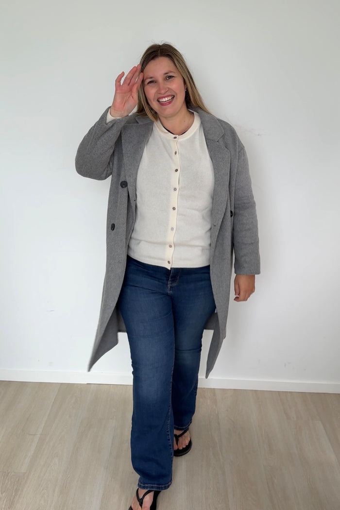 Coconut Pure Cashmere Cardigan