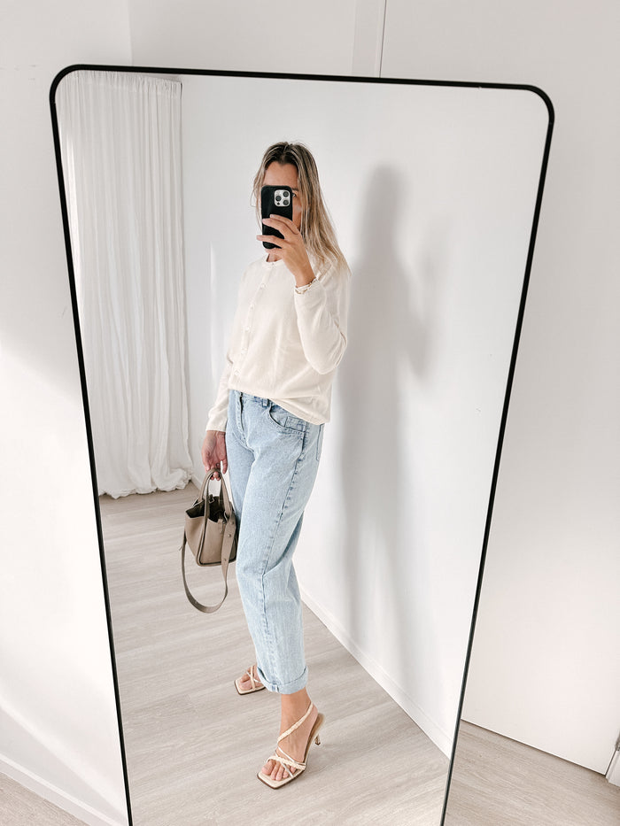 Coconut Pure Cashmere Cardigan
