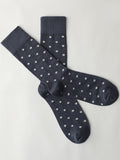 Dark Blue Dotted Socks
