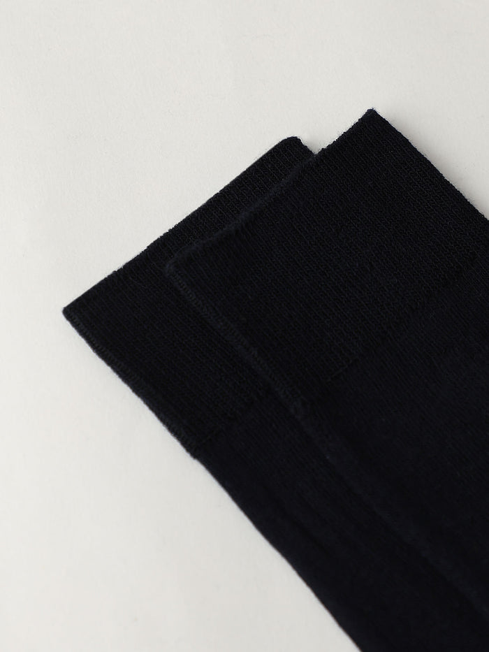 Dark Blue Ribbed Socks
