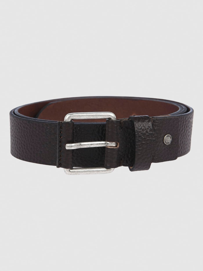 Dark Brown Leather Belt