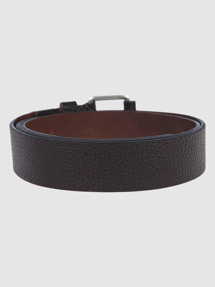 Dark Brown Leather Belt