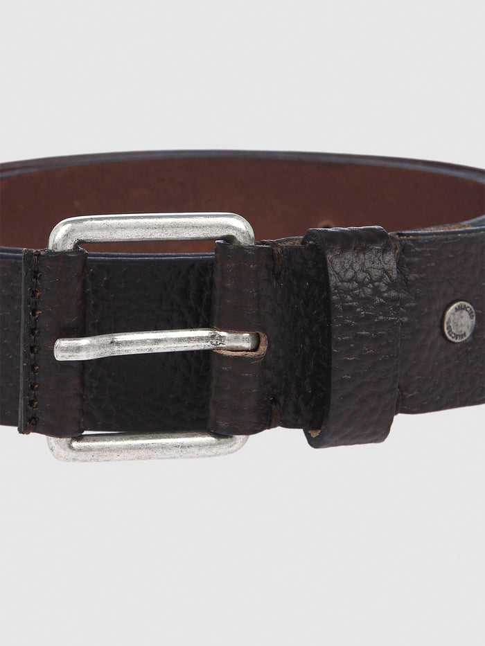 Dark Brown Leather Belt