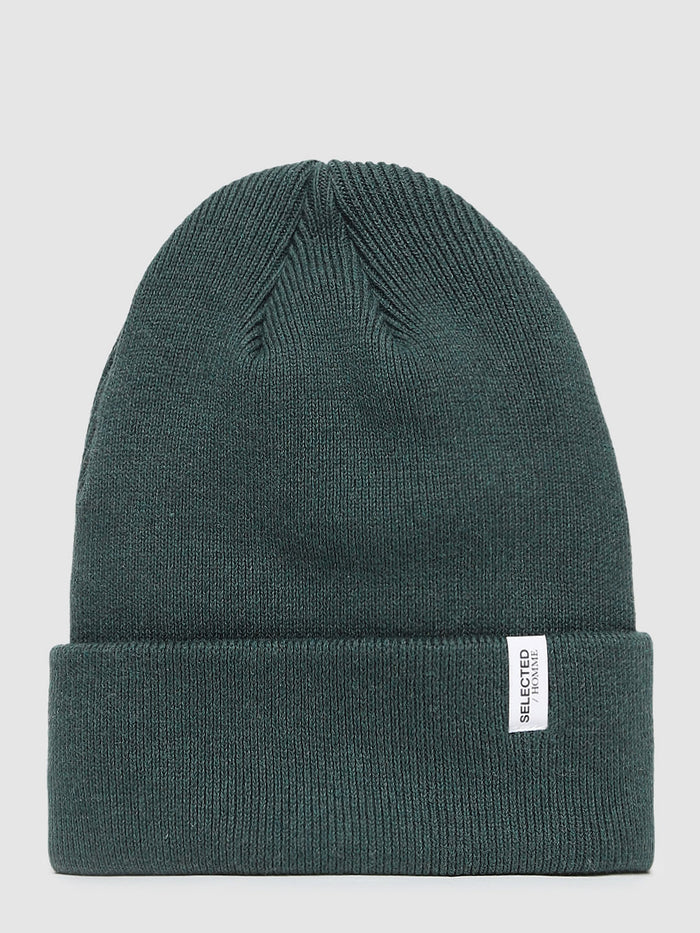 Dark Green Organic Cotton Beanie