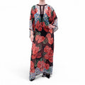 DOLCE & GABBANA FLORAL SHEER CAFTAN - SIZE 38