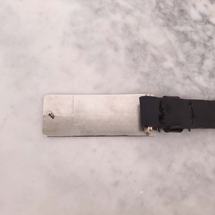 DOLCE & GABBANA 'J&ANS' BLACK LOGO BELT - SIZE 65