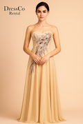 ชุดราตรีลายขนนกยูง Grace Karin / Grace Karin Peacock Print Evening Dress