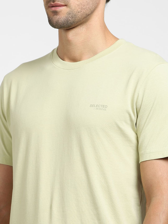 Green Organic Cotton Crew Neck T-Shirt