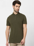 Green Organic Cotton Polo Neck T-Shirt