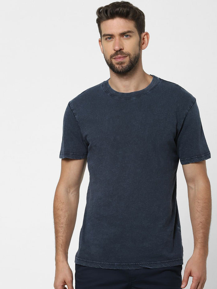 Grey Organic Cotton Crew Neck T-Shirt