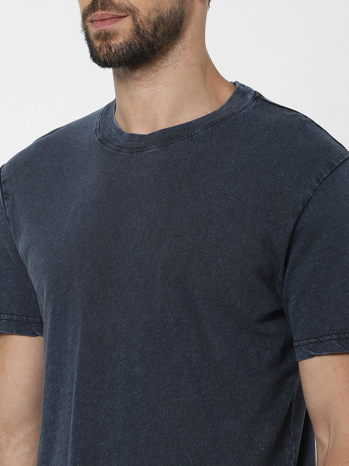 Grey Organic Cotton Crew Neck T-Shirt