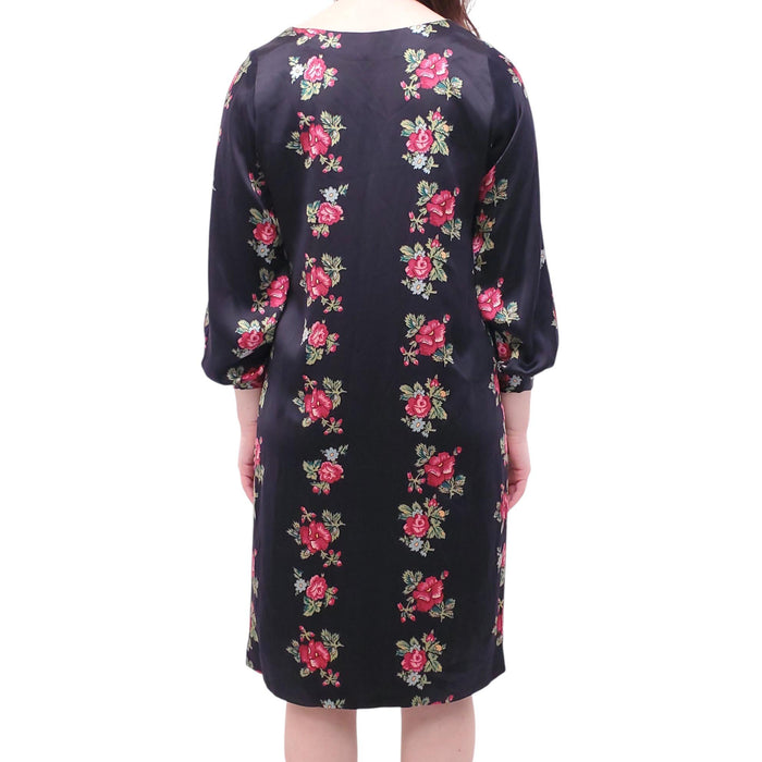 HORSES ATELIER ROSE PATTERNED DRESS - SIZE 2/M