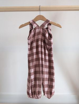 Kate Quinn Checkered Romper (12-18M)
