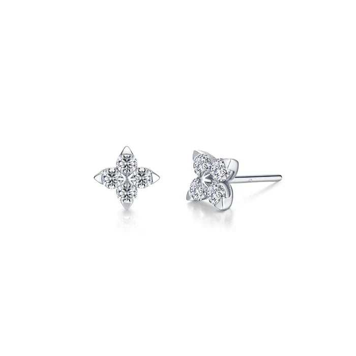 Lafonn 0.4CTW Flower Studs in Silver