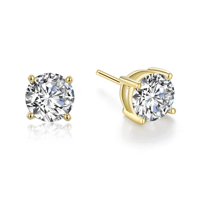 Lafonn 4 CTW Solitaire Stud Earrings