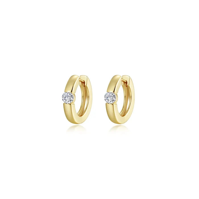 Lafonn High Polished Huggie Earrings