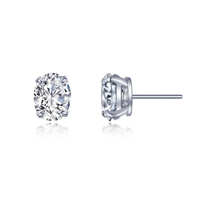 Lafonn Oval Solitaire Stud Earrings