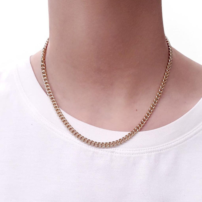 LAURA LOMBARDI SHORT GOLD CHAIN NECKLACE