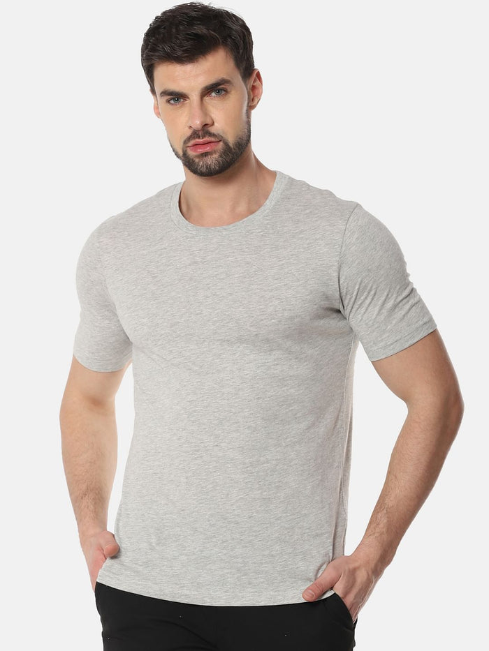Light Grey Crew Neck T-Shirt