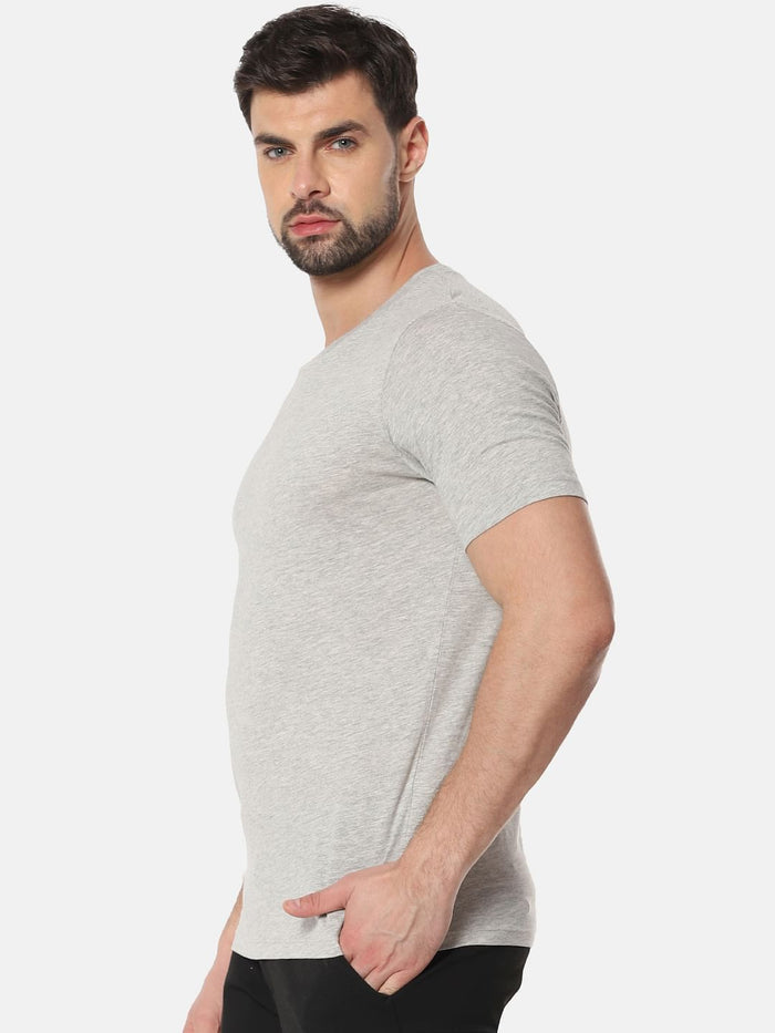 Light Grey Crew Neck T-Shirt