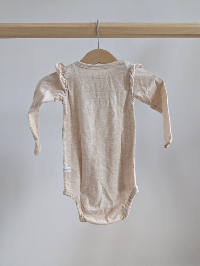 Loulou Lollipop Long Sleeve Onesie (3-6M)