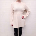 LOULOU STUDIO CREAM WOOL MINI DRESS - SIZE M