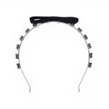 MIU MIU CRYSTAL HEADBAND WITH BOW