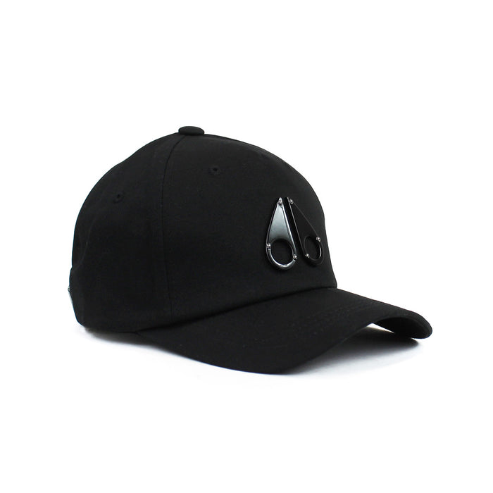 Moose Knuckles - Space Age Metal Logo Cap in Black - Nigel Clare