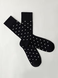 Navy Blue Dotted Socks