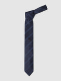 Navy Blue Striped Tie