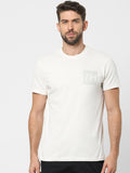 Off-White Organic Cotton Crew Neck T-Shirt