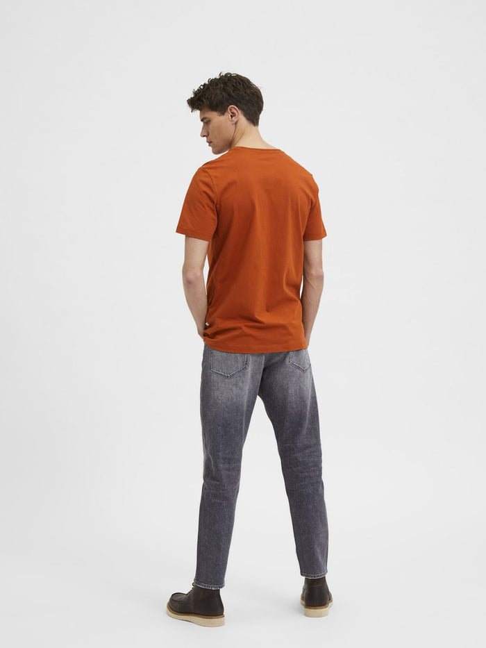 Orange Crew Neck T-Shirt